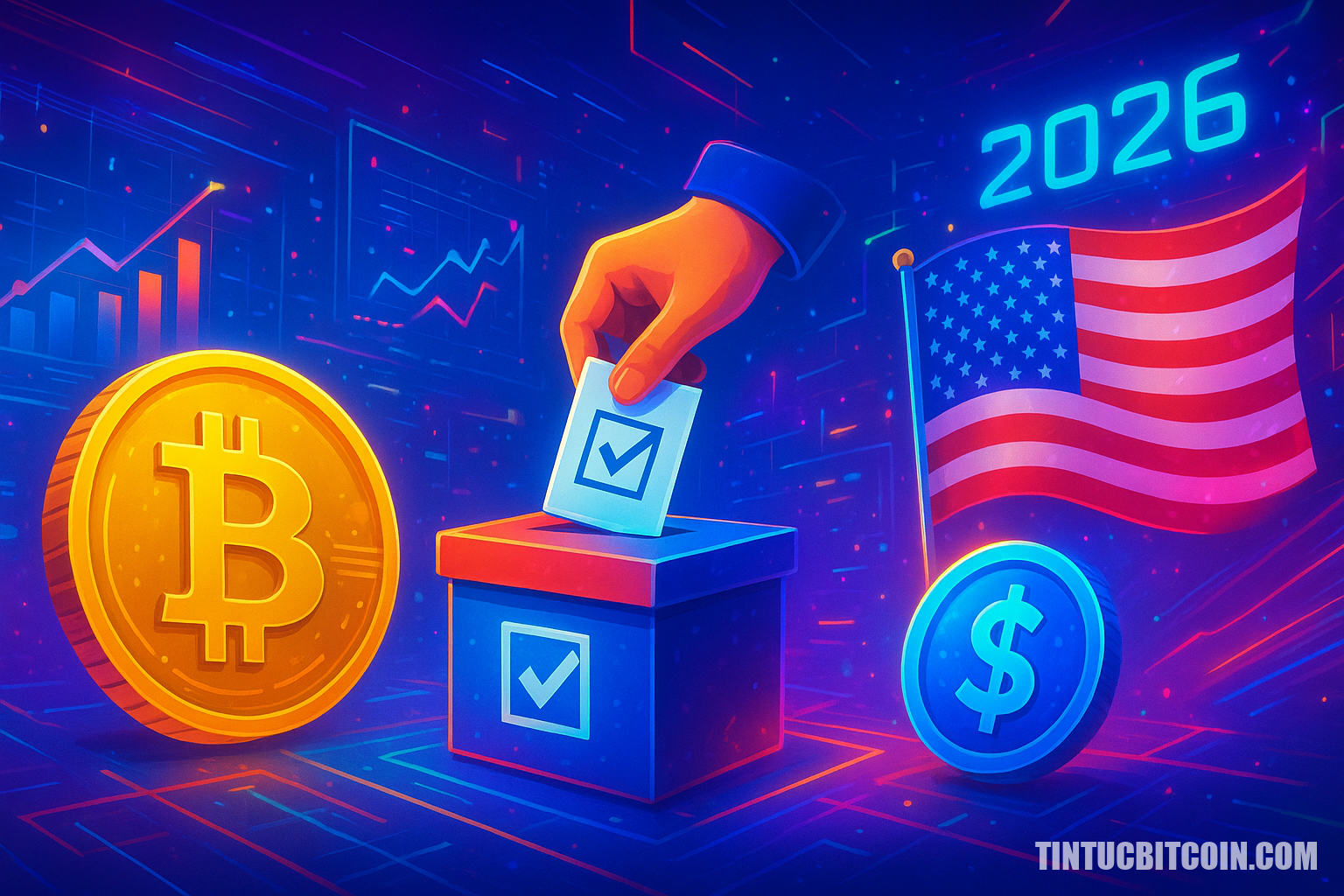 Crypto đổ 189 triệu USD cho bầu cử Mỹ 2026, bị gọi là mua phiếu hợp pháp - Tin Tức Bitcoin - Cập Nhật Tin Tức Coin Mới Nhất 24/7 2026 Crypto đổ 189 triệu USD cho bầu cử Mỹ 2026, bị gọi là mua phiếu hợp pháp