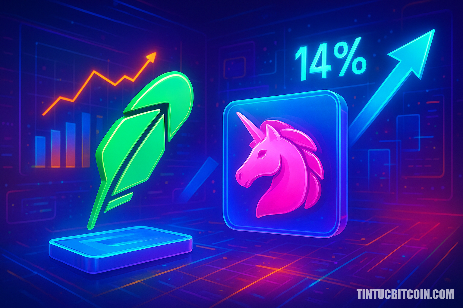 Robinhood tích hợp Layer 2, Uniswap tăng 14% - Tin Tức Bitcoin - Cập Nhật Tin Tức Coin Mới Nhất 24/7 2026 Robinhood tích hợp Layer 2, Uniswap tăng 14%