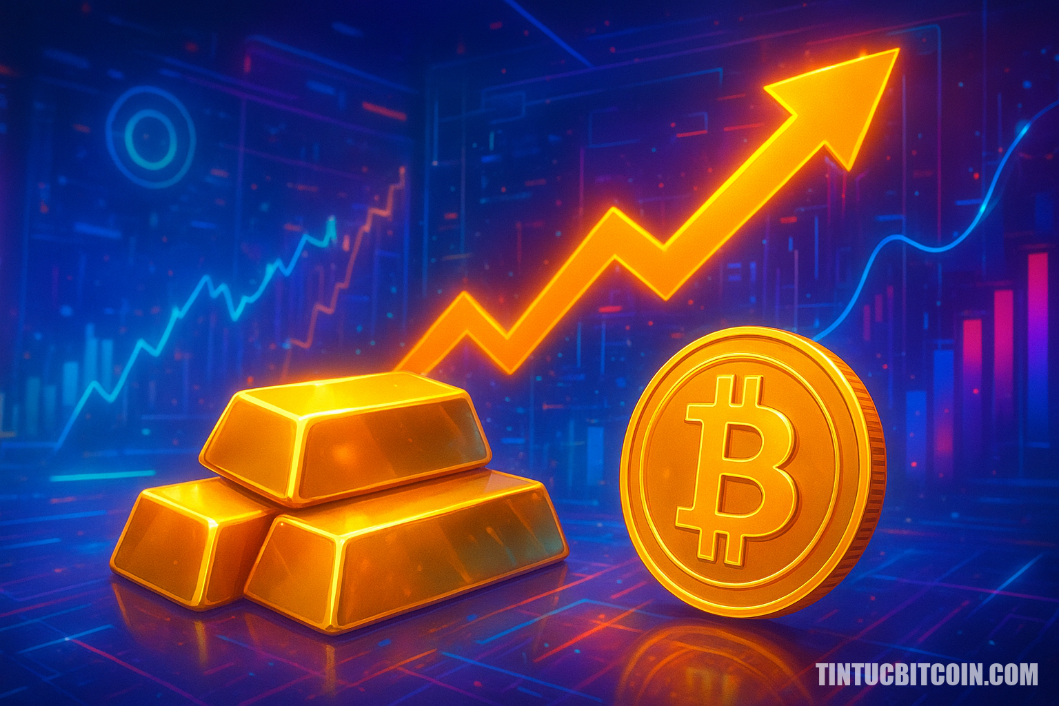 Vàng đang thành bạn với Bitcoin, short squeeze có kích hoạt hồi phục? - Tin Tức Bitcoin - Cập Nhật Tin Tức Coin Mới Nhất 24/7 2026 Vàng đang thành bạn với Bitcoin, short squeeze có kích hoạt hồi phục?