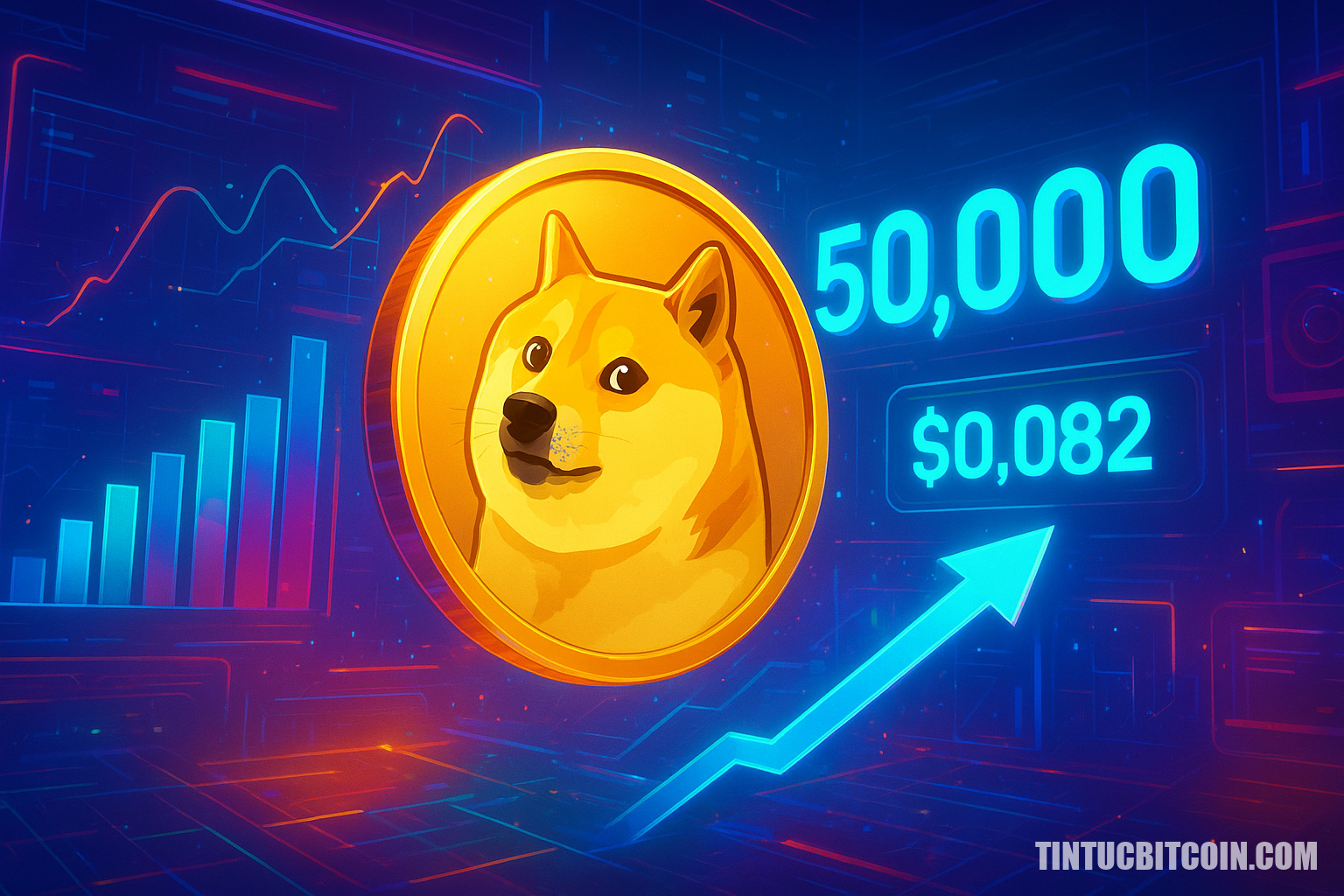 Dogecoin gần 50.000 địa chỉ hoạt động, giá 0,082 USD thành ngưỡng tiếp theo - Tin Tức Bitcoin - Cập Nhật Tin Tức Coin Mới Nhất 24/7 2026 Dogecoin gần 50.000 địa chỉ hoạt động, giá 0,082 USD thành ngưỡng tiếp theo