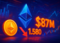 Ethereum đối mặt cược short 87 triệu USD, ETH giữ được 1.580 USD?