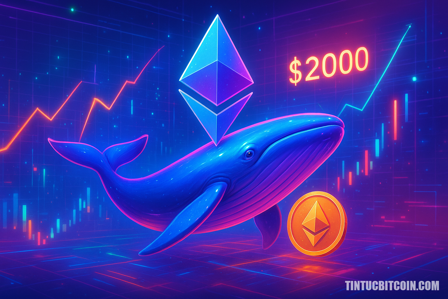 Cá voi Ethereum thêm 20,6 triệu USD ETH, giá 2.000 USD sắp tới? - Tin Tức Bitcoin - Cập Nhật Tin Tức Coin Mới Nhất 24/7 2026 Cá voi Ethereum thêm 20,6 triệu USD ETH, giá 2.000 USD sắp tới?