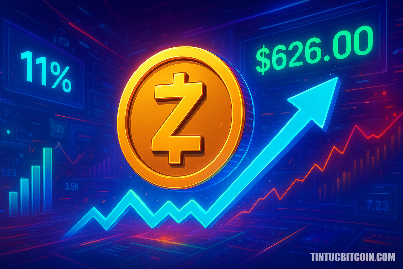 ZCash tăng 11% sau 12 triệu USD thanh lý short, có lên 626 USD? - Tin Tức Bitcoin - Cập Nhật Tin Tức Coin Mới Nhất 24/7 2026 ZCash tăng 11% sau 12 triệu USD thanh lý short, có lên 626 USD?