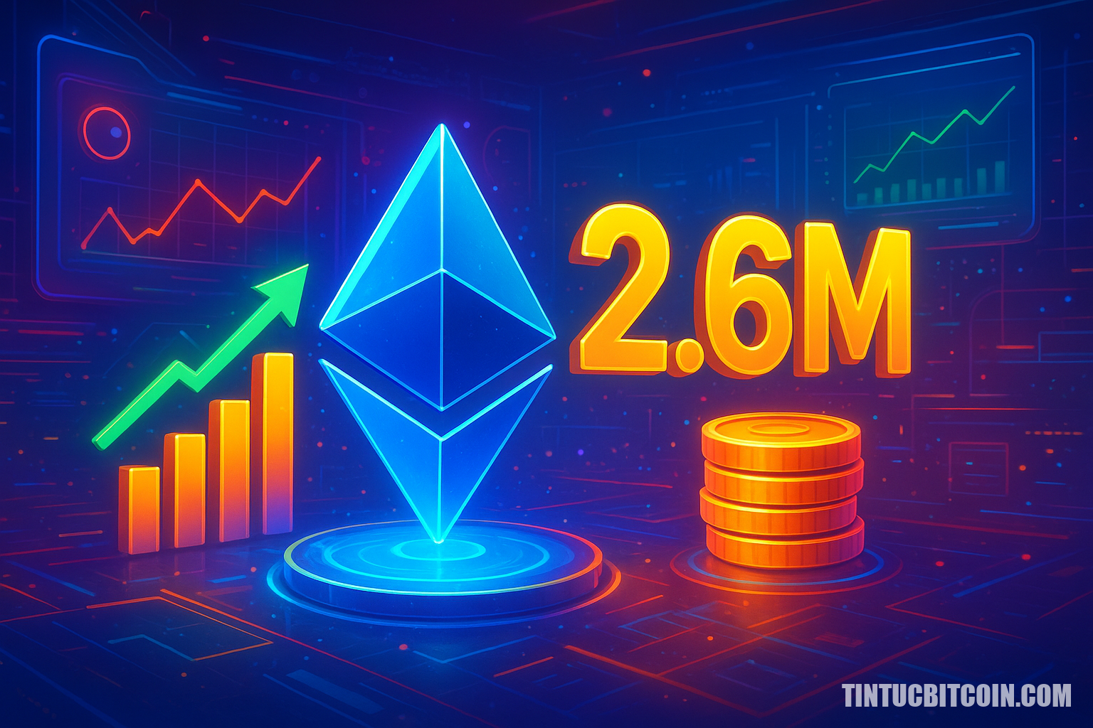 Ethereum có phá vỡ mô hình này khi 2,6 triệu ETH vào staking? - Tin Tức Bitcoin - Cập Nhật Tin Tức Coin Mới Nhất 24/7 2026 Ethereum có phá vỡ mô hình này khi 2,6 triệu ETH vào staking?