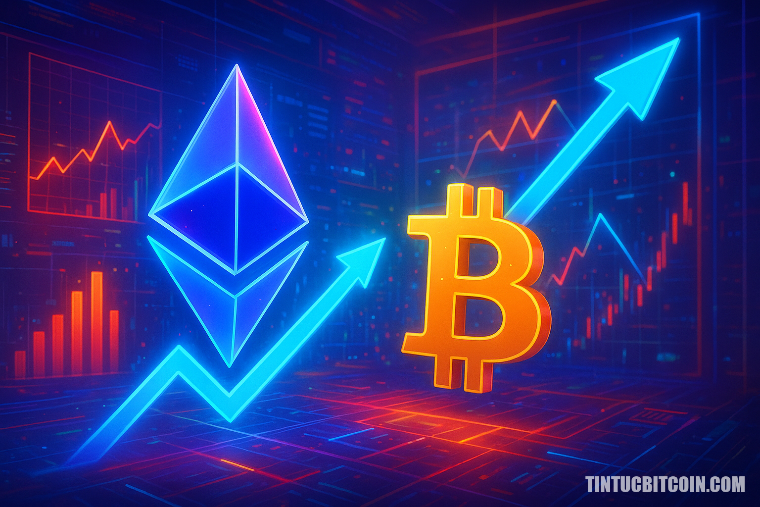 ETH/BTC phá xu hướng 301 ngày, Ethereum vượt Bitcoin - Tin Tức Bitcoin - Cập Nhật Tin Tức Coin Mới Nhất 24/7 2026 ETH/BTC phá xu hướng 301 ngày, Ethereum vượt Bitcoin