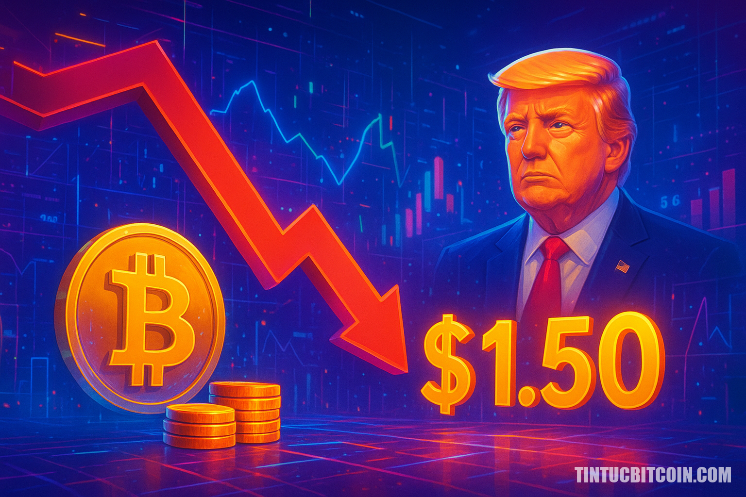TRUMP lao dốc về 1,50 USD bất chấp lãi 1,4 tỷ USD từ crypto - Tin Tức Bitcoin - Cập Nhật Tin Tức Coin Mới Nhất 24/7 2026 TRUMP lao dốc về 1,50 USD bất chấp lãi 1,4 tỷ USD từ crypto
