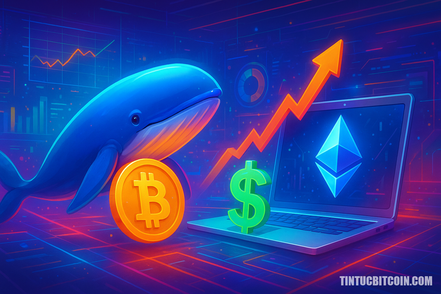 Cá voi bán Bitcoin, mở lệnh long Ethereum 22 triệu USD: ETH tăng? - Tin Tức Bitcoin - Cập Nhật Tin Tức Coin Mới Nhất 24/7 2026 Cá voi bán Bitcoin, mở lệnh long Ethereum 22 triệu USD: ETH tăng?