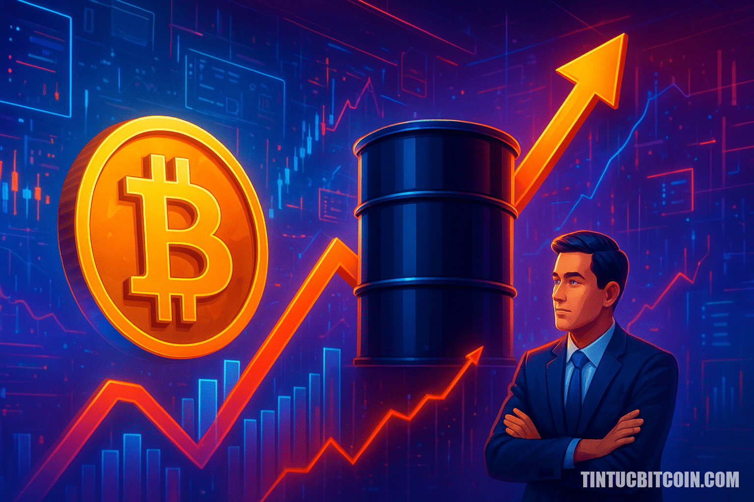 Giá dầu tăng kìm hãm Bitcoin, nhà đầu tư dài hạn chờ đợi - Tin Tức Bitcoin - Cập Nhật Tin Tức Coin Mới Nhất 24/7 2026 Giá dầu tăng kìm hãm Bitcoin, nhà đầu tư dài hạn chờ đợi