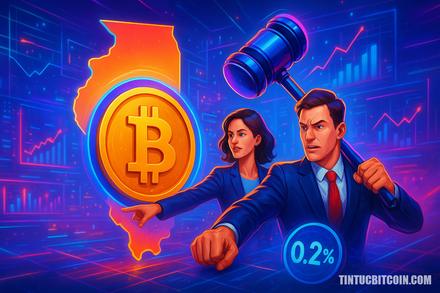 Hiệp hội crypto kiện Illinois vì thuế tài sản số 0,2% bất hợp hiến - Tin Tức Bitcoin - Cập Nhật Tin Tức Coin Mới Nhất 24/7 2026 Hiệp hội crypto kiện Illinois vì thuế tài sản số 0,2% bất hợp hiến