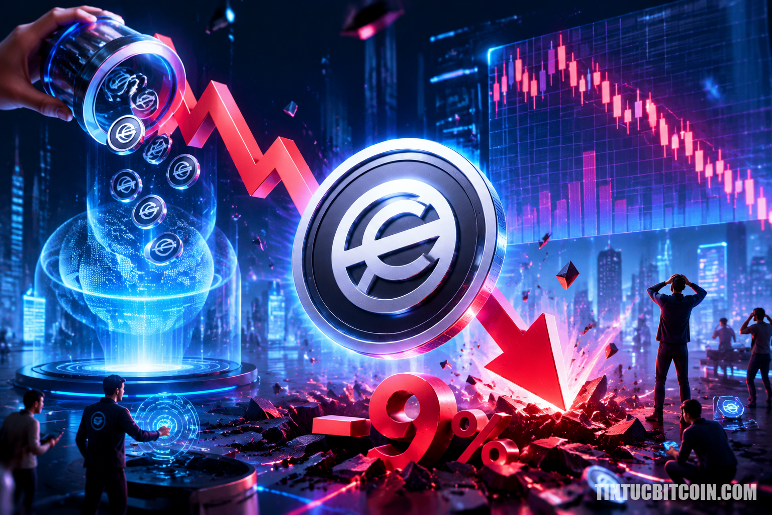 Vì sao WLD giảm 9% sau đợt bán token của World Foundation? - Tin Tức Bitcoin - Cập Nhật Tin Tức Coin Mới Nhất 24/7 2026 Vì sao WLD giảm 9% sau đợt bán token của World Foundation?
