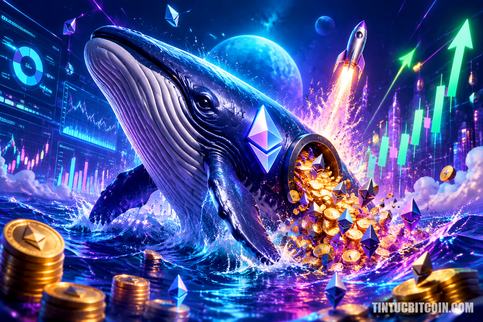 Cá voi Ethereum phân phối lại 430 triệu USD: Còn khả năng bứt phá? - Tin Tức Bitcoin - Cập Nhật Tin Tức Coin Mới Nhất 24/7 2026 Cá voi Ethereum phân phối lại 430 triệu USD: Còn khả năng bứt phá?