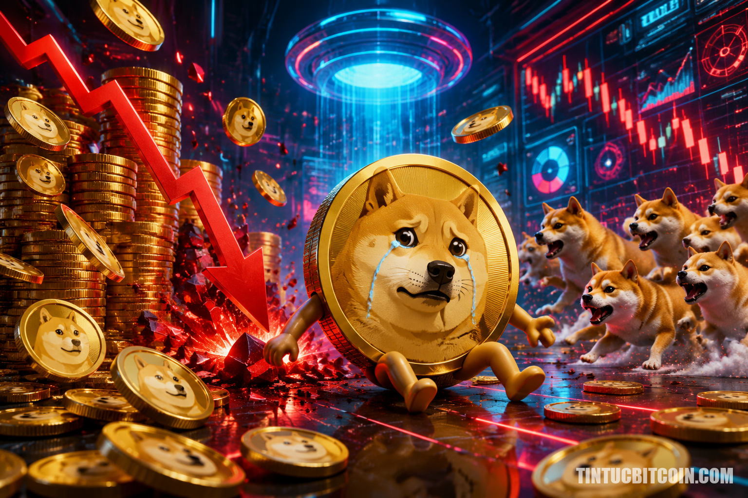 Dogecoin chịu áp lực giá do dư cung và lực bán dai dẳng - Tin Tức Bitcoin - Cập Nhật Tin Tức Coin Mới Nhất 24/7 2026 Dogecoin chịu áp lực giá do dư cung và lực bán dai dẳng