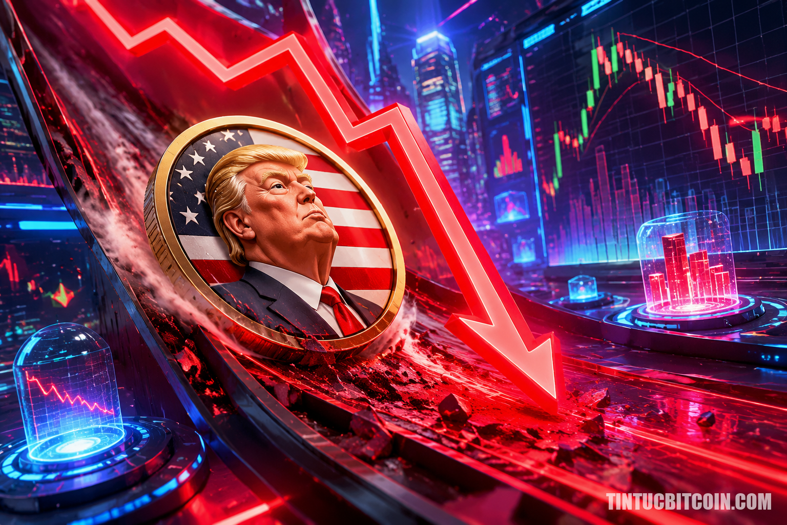 TRUMP chuyển sang cấu trúc giảm giá sau khi rơi dưới 1,49 USD - Tin Tức Bitcoin - Cập Nhật Tin Tức Coin Mới Nhất 24/7 2026 TRUMP chuyển sang cấu trúc giảm giá sau khi rơi dưới 1,49 USD