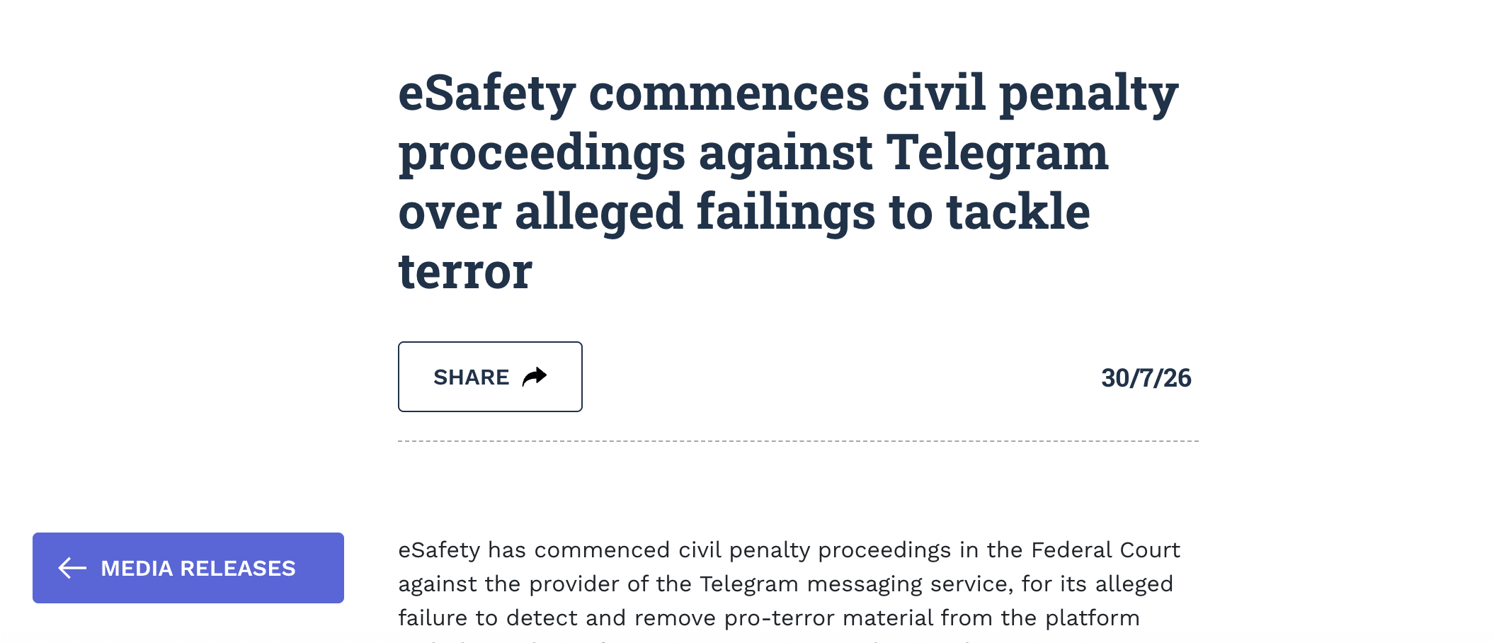 Australia nhằm vào Telegram một ngày sau khi Nga buộc tội Durov - Tin Tức Bitcoin - Cập Nhật Tin Tức Coin Mới Nhất 24/7 2026 Australia nhằm vào Telegram một ngày sau khi Nga buộc tội Durov - Tin Tức Bitcoin - Cập Nhật Tin Tức Coin Mới Nhất 24/7 2026