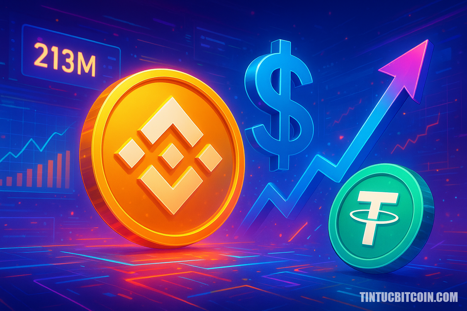 Binance ghi nhận 213 triệu USD USDT vào ròng trong 24 giờ - Tin Tức Bitcoin - Cập Nhật Tin Tức Coin Mới Nhất 24/7 2026 Binance ghi nhận 213 triệu USD USDT vào ròng trong 24 giờ