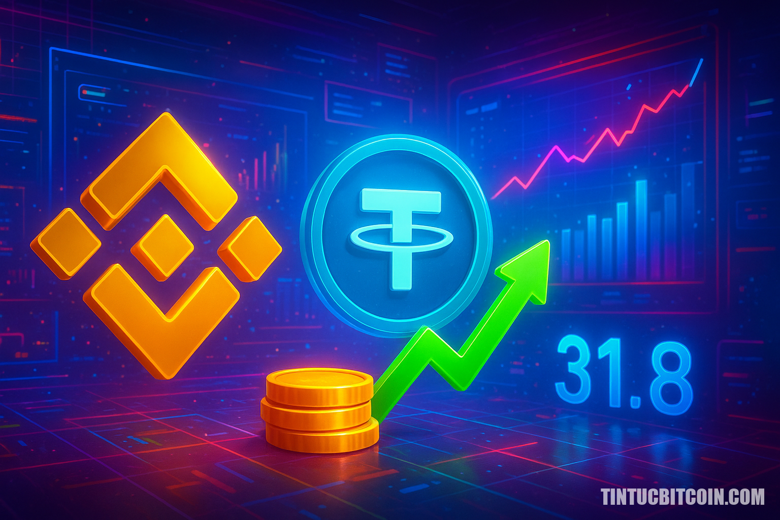 Binance ghi nhận dòng tiền ròng vào 31,8 triệu USDT trong 1 giờ qua - Tin Tức Bitcoin - Cập Nhật Tin Tức Coin Mới Nhất 24/7 2026 Binance ghi nhận dòng tiền ròng vào 31,8 triệu USDT trong 1 giờ qua