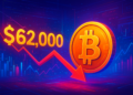 Bitcoin giảm xuống dưới 62.000 USD sau khi mất 3,34% trong 24 giờ