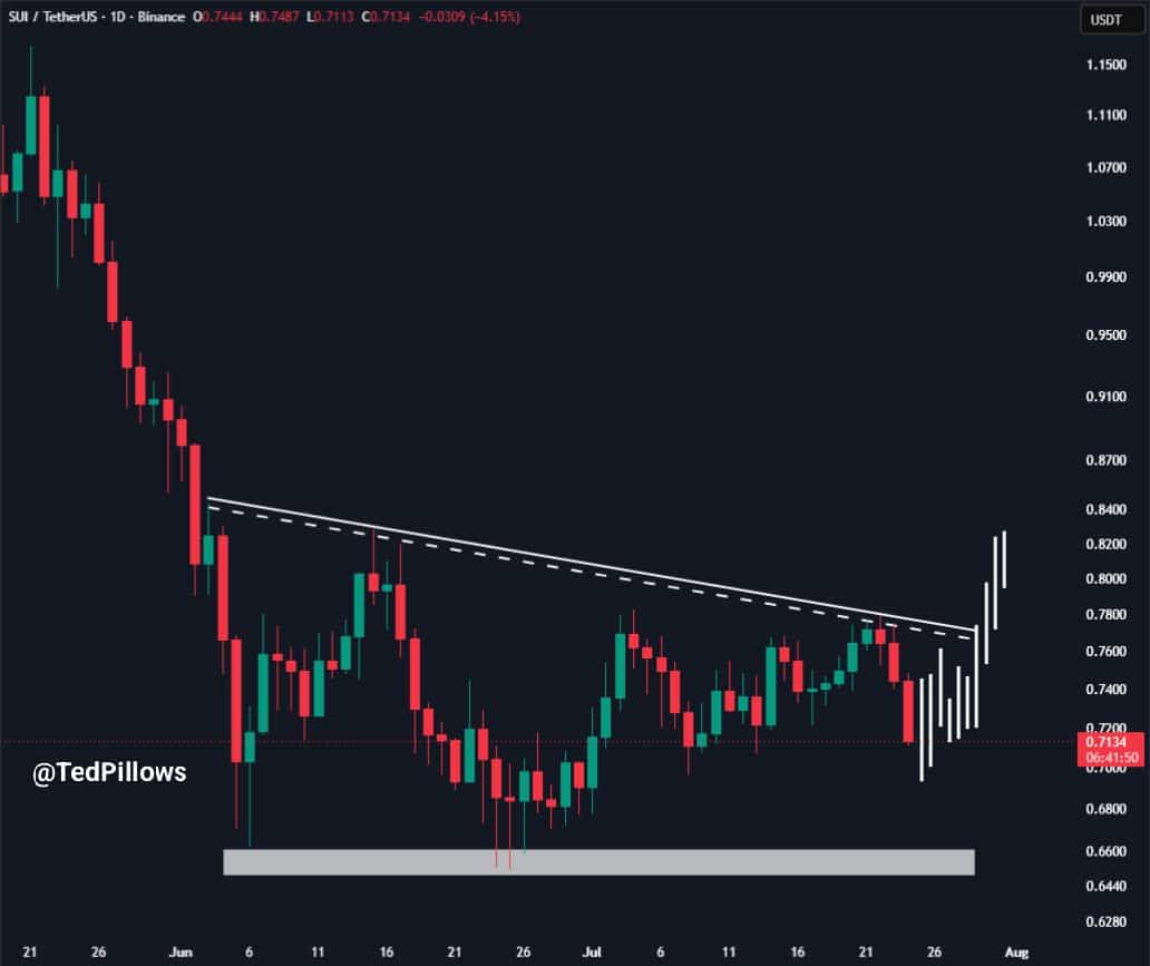 Nhà đầu tư Sui chú ý vùng đáy 0,7 USD khi RSI quá bán báo hiệu mua vào - Tin Tức Bitcoin - Cập Nhật Tin Tức Coin Mới Nhất 24/7 2026 Sui Ted on X