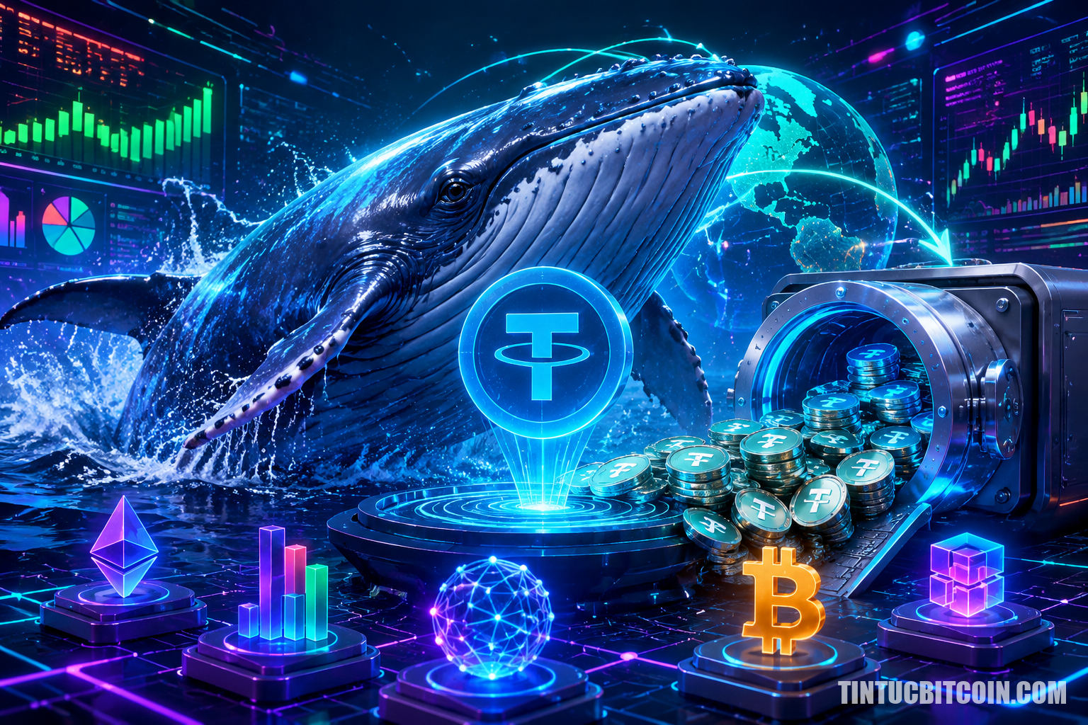 Vì sao cá voi đưa 25 tỷ USD vào stablecoin quan trọng với crypto? - Tin Tức Bitcoin - Cập Nhật Tin Tức Coin Mới Nhất 24/7 2026 Vì sao cá voi đưa 25 tỷ USD vào stablecoin quan trọng với crypto?