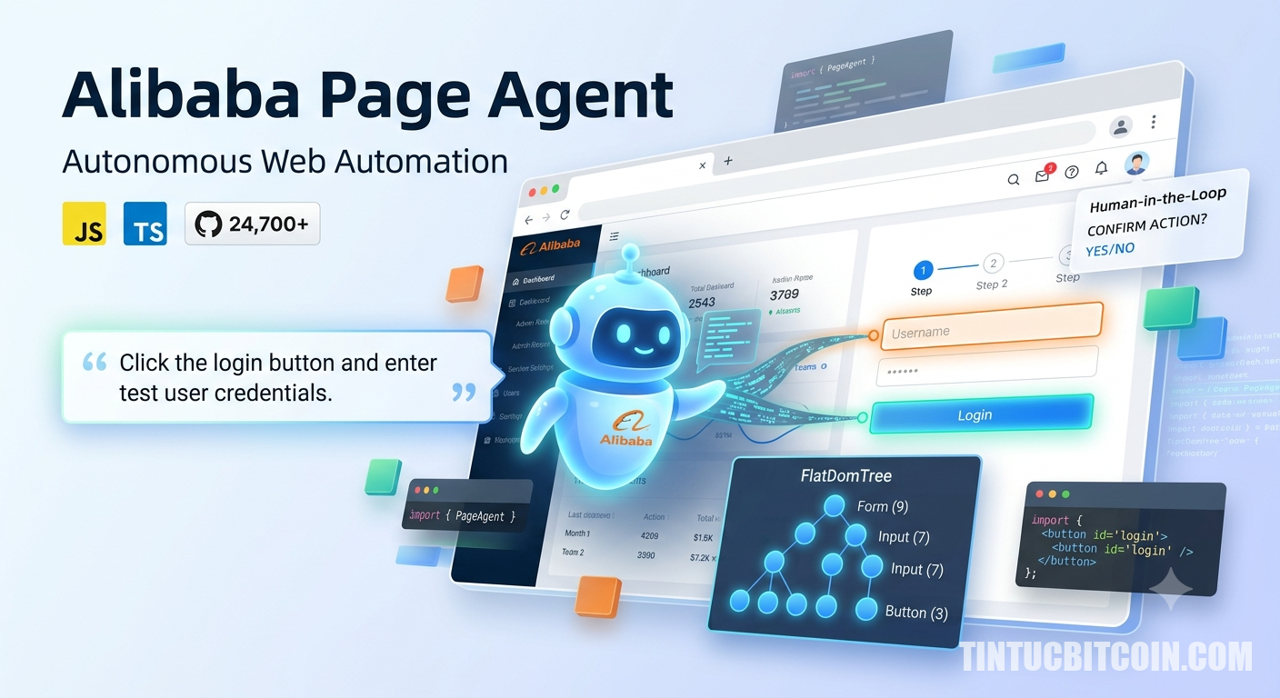 Alibaba Page Agent: Giải pháp tự động hóa web tối ưu - Tin Tức Bitcoin - Cập Nhật Tin Tức Coin Mới Nhất 24/7 2026 Alibaba Page Agent: Giải pháp tự động hóa web tối ưu