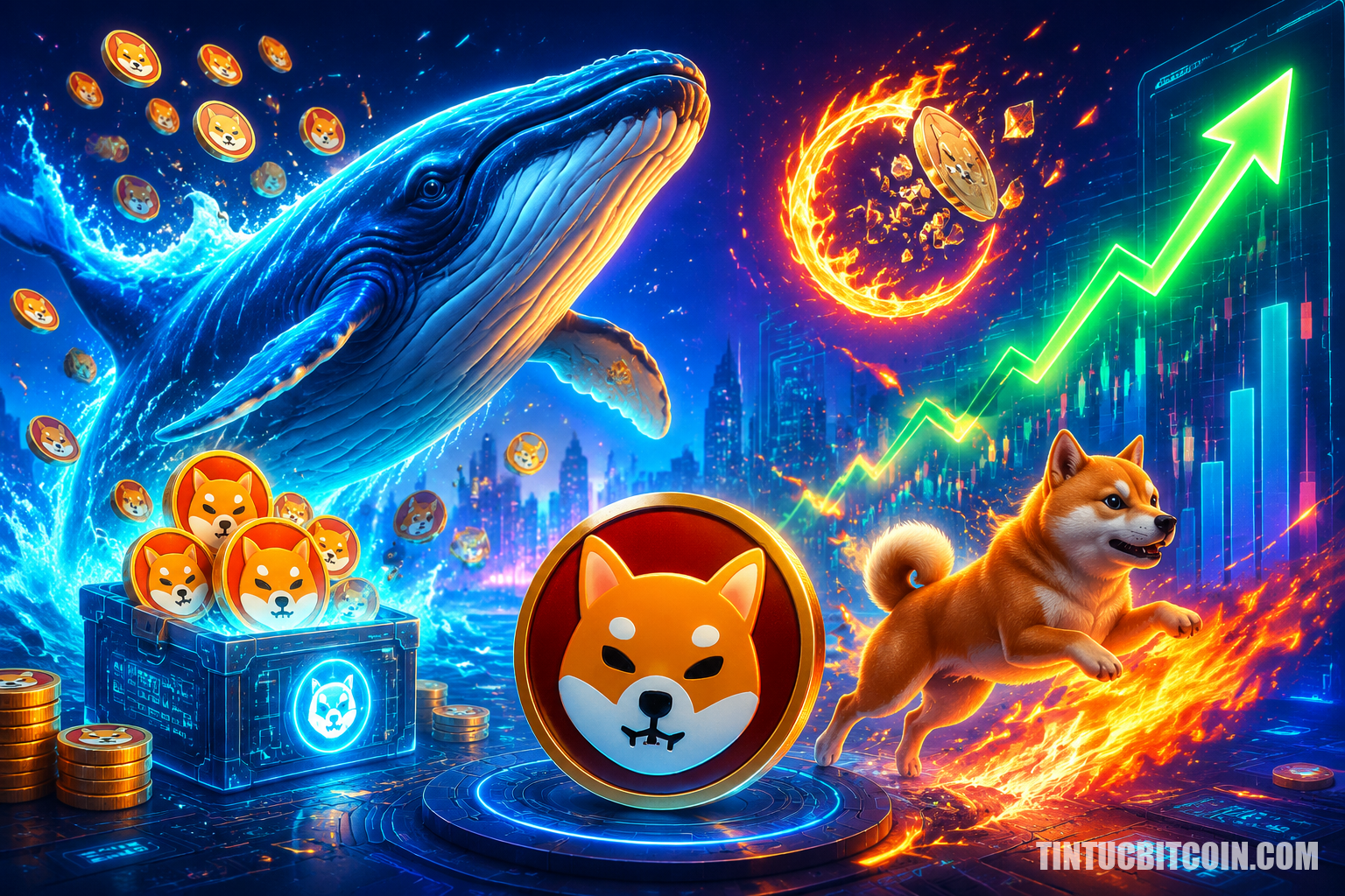 Cá voi mua đáy SHIB, Shiba Inu đốt 83 triệu token: sắp bứt phá? - Tin Tức Bitcoin - Cập Nhật Tin Tức Coin Mới Nhất 24/7 2026 Cá voi mua đáy SHIB, Shiba Inu đốt 83 triệu token: sắp bứt phá?