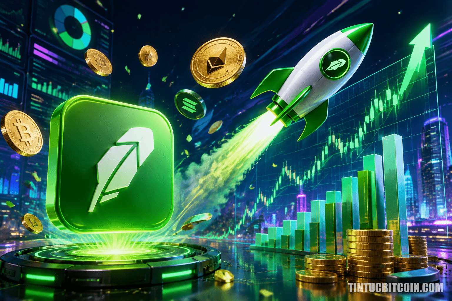 Robinhood kiếm 3,6 triệu USD/tháng: Đặt cược tiền số đã hiệu quả? - Tin Tức Bitcoin - Cập Nhật Tin Tức Coin Mới Nhất 24/7 2026 Robinhood kiếm 3,6 triệu USD/tháng: Đặt cược tiền số đã hiệu quả?