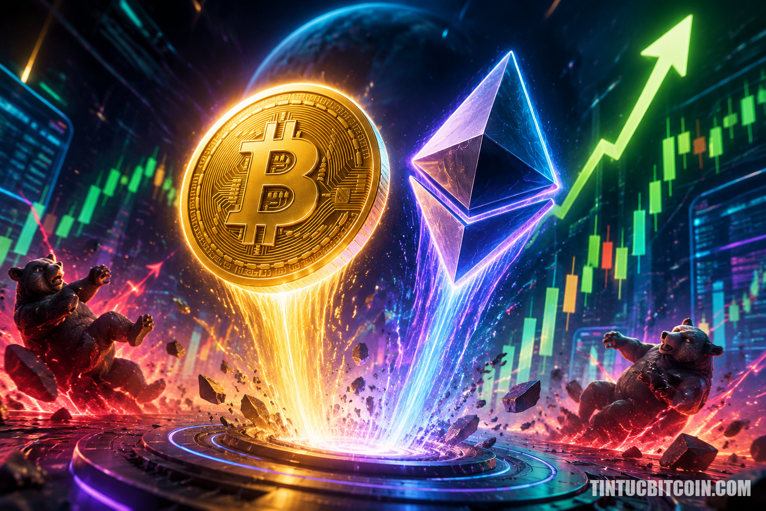 Bitcoin, Ethereum tăng mạnh khi 1,44 tỷ USD bị siết lệnh bán khống - Tin Tức Bitcoin - Cập Nhật Tin Tức Coin Mới Nhất 24/7 2026 Bitcoin, Ethereum tăng mạnh khi 1,44 tỷ USD bị siết lệnh bán khống