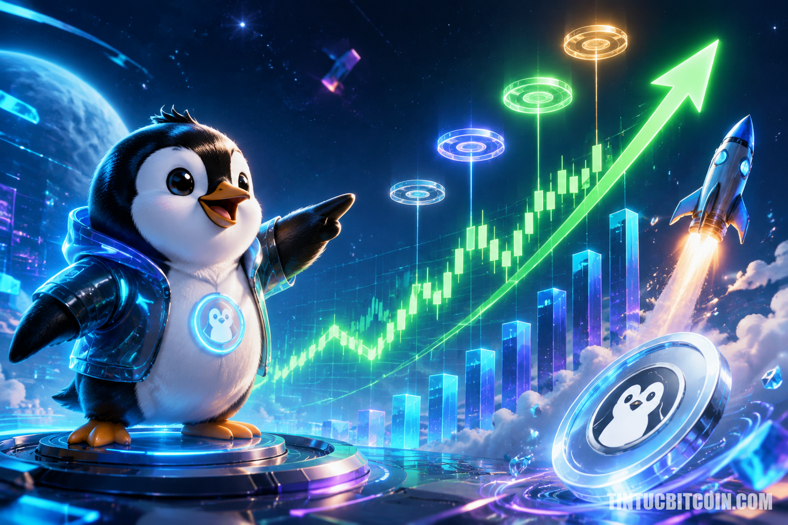 PENGU có thể hướng đến mục tiêu giá nào sau khi tăng 10%? - Tin Tức Bitcoin - Cập Nhật Tin Tức Coin Mới Nhất 24/7 2026 PENGU có thể hướng đến mục tiêu giá nào sau khi tăng 10%?