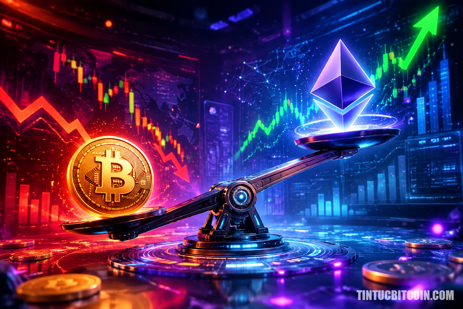Bitcoin có thể giảm khi Ethereum tăng? Dữ liệu quyền chọn cho thấy… - Tin Tức Bitcoin - Cập Nhật Tin Tức Coin Mới Nhất 24/7 2026 Bitcoin có thể giảm khi Ethereum tăng? Dữ liệu quyền chọn cho thấy…