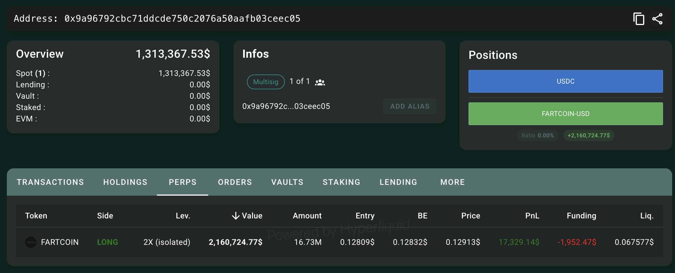 Cá voi FARTCOIN mua đòn bẩy 2,16 triệu USD, giá đảo chiều? - Tin Tức Bitcoin - Cập Nhật Tin Tức Coin Mới Nhất 24/7 2026 FARTCOIN