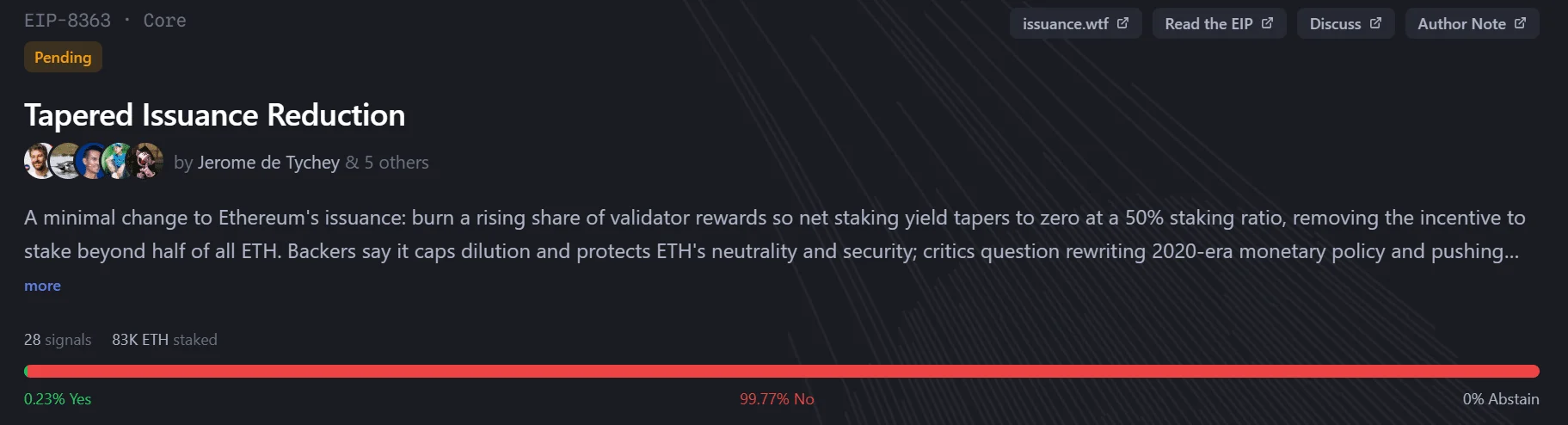 Ethereum: Vì sao 99,7% tín hiệu phản đối EIP-8361 giảm lạm phát? - Tin Tức Bitcoin - Cập Nhật Tin Tức Coin Mới Nhất 24/7 2026 Ethereum