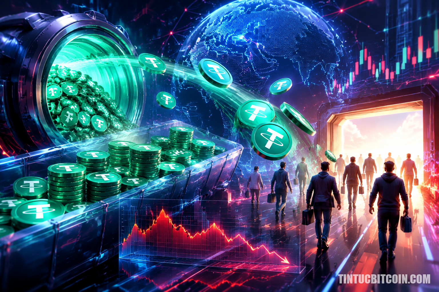 Nhà đầu tư rút 4 tỷ USD khỏi USDT, rời thị trường crypto? - Tin Tức Bitcoin - Cập Nhật Tin Tức Coin Mới Nhất 24/7 2026 Nhà đầu tư rút 4 tỷ USD khỏi USDT, rời thị trường crypto?