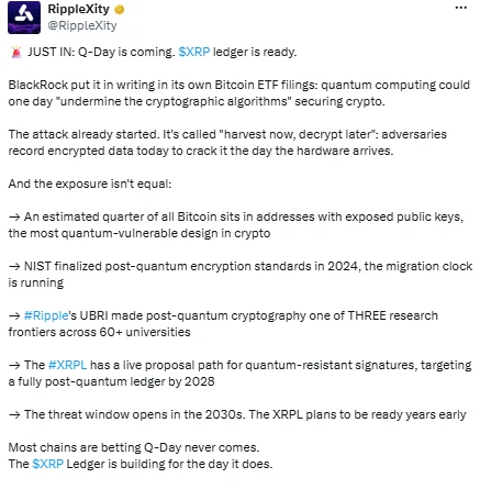 Ripple cân nhắc thời điểm bảo mật lượng tử cho XRPL và XRP? - Tin Tức Bitcoin - Cập Nhật Tin Tức Coin Mới Nhất 24/7 2026 XRPL