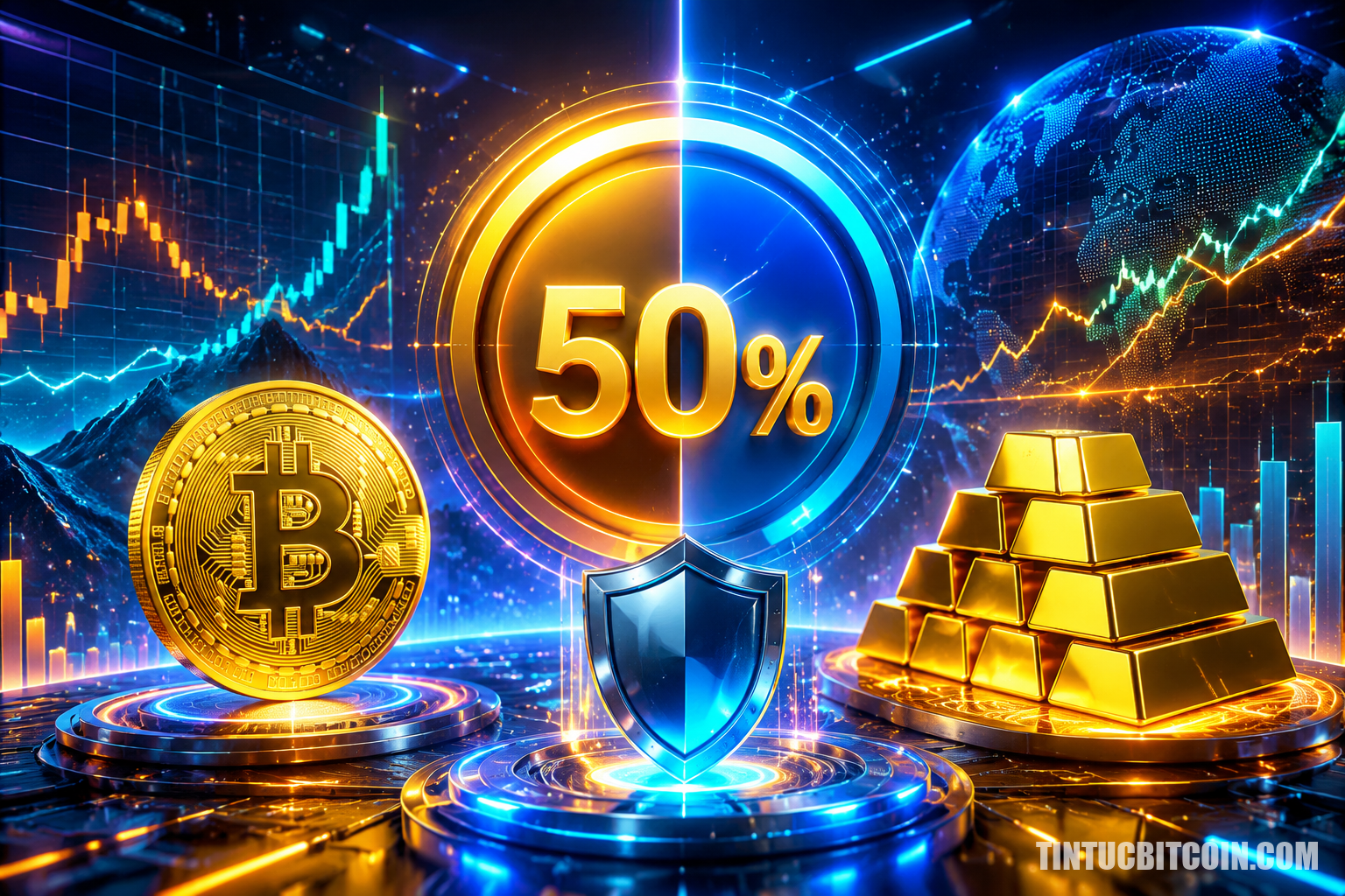 Tương quan Bitcoin với vàng đạt 50%, giữ được vị thế trú ẩn? - Tin Tức Bitcoin - Cập Nhật Tin Tức Coin Mới Nhất 24/7 2026 Tương quan Bitcoin với vàng đạt 50%, giữ được vị thế trú ẩn?