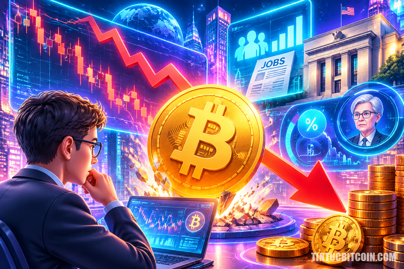 Bitcoin giảm dưới 79.000 USD khi dữ liệu việc làm khơi lại lo ngại Fed – BTC sẽ ra sao? - Tin Tức Bitcoin - Cập Nhật Tin Tức Coin Mới Nhất 24/7 2026 Bitcoin giảm dưới 79.000 USD khi dữ liệu việc làm khơi lại lo ngại Fed – BTC sẽ ra sao?