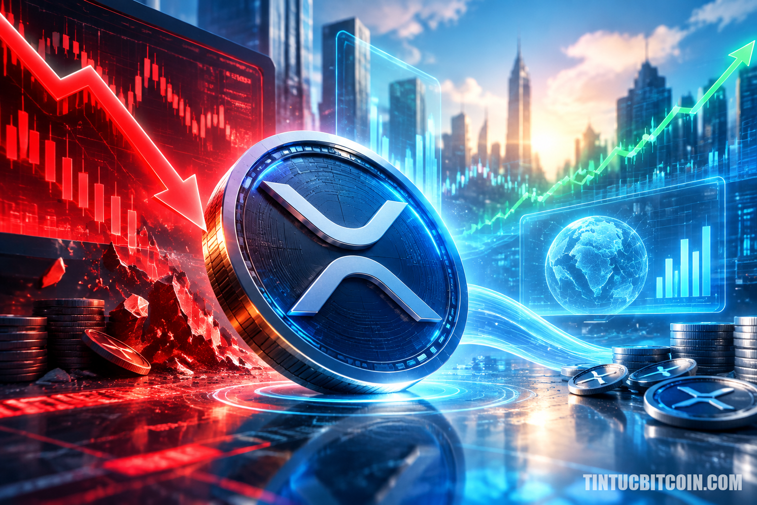 XRP giảm 10%, 40 triệu USD bị thanh lý: Sắp phục hồi? - Tin Tức Bitcoin - Cập Nhật Tin Tức Coin Mới Nhất 24/7 2026 XRP giảm 10%, 40 triệu USD bị thanh lý: Sắp phục hồi?