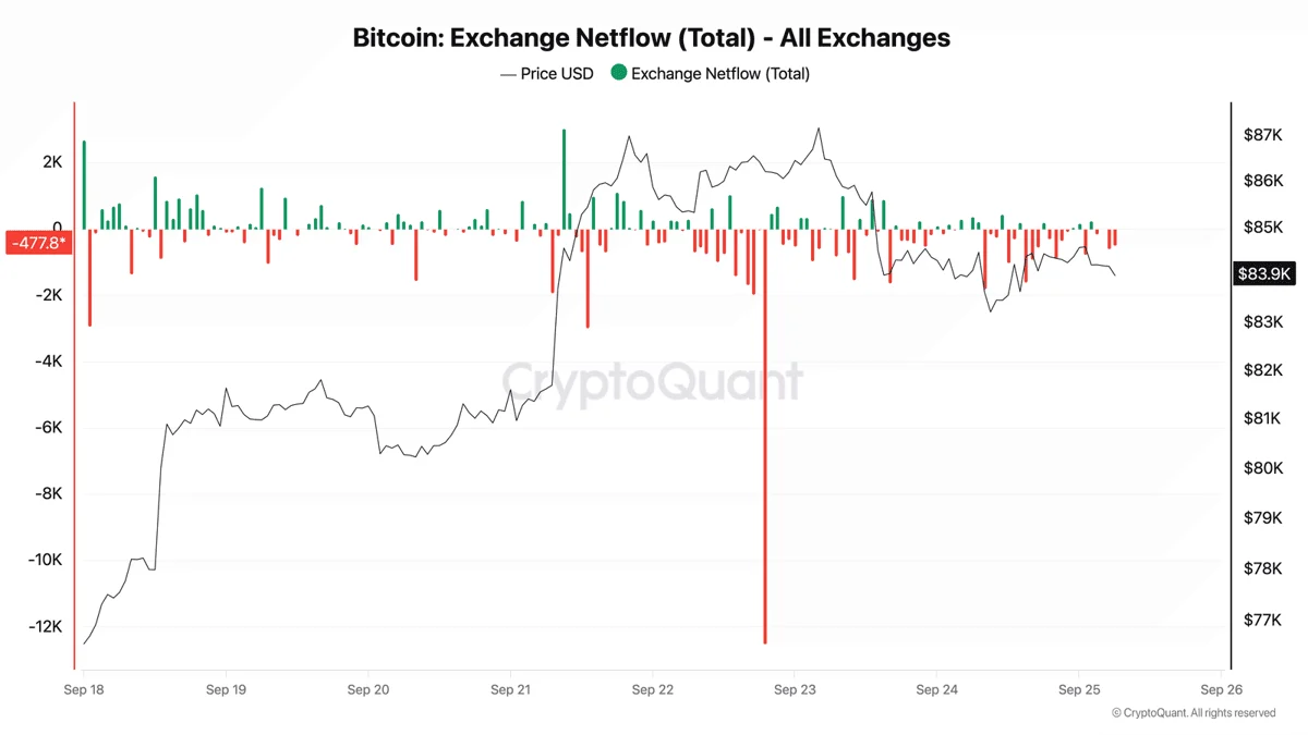 Bitcoin Exchange Netflow