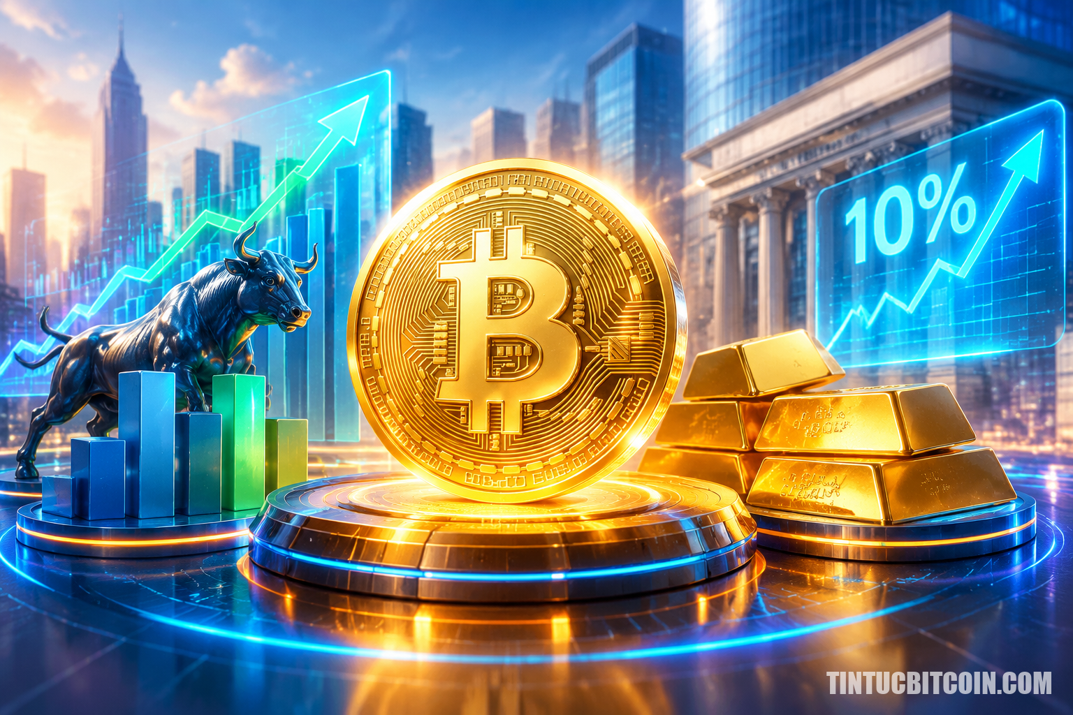 Bitcoin vượt cổ phiếu và vàng? Dự báo 10% của JPMorgan có điều kiện - Tin Tức Bitcoin - Cập Nhật Tin Tức Coin Mới Nhất 24/7 2026 Bitcoin vượt cổ phiếu và vàng? Dự báo 10% của JPMorgan có điều kiện