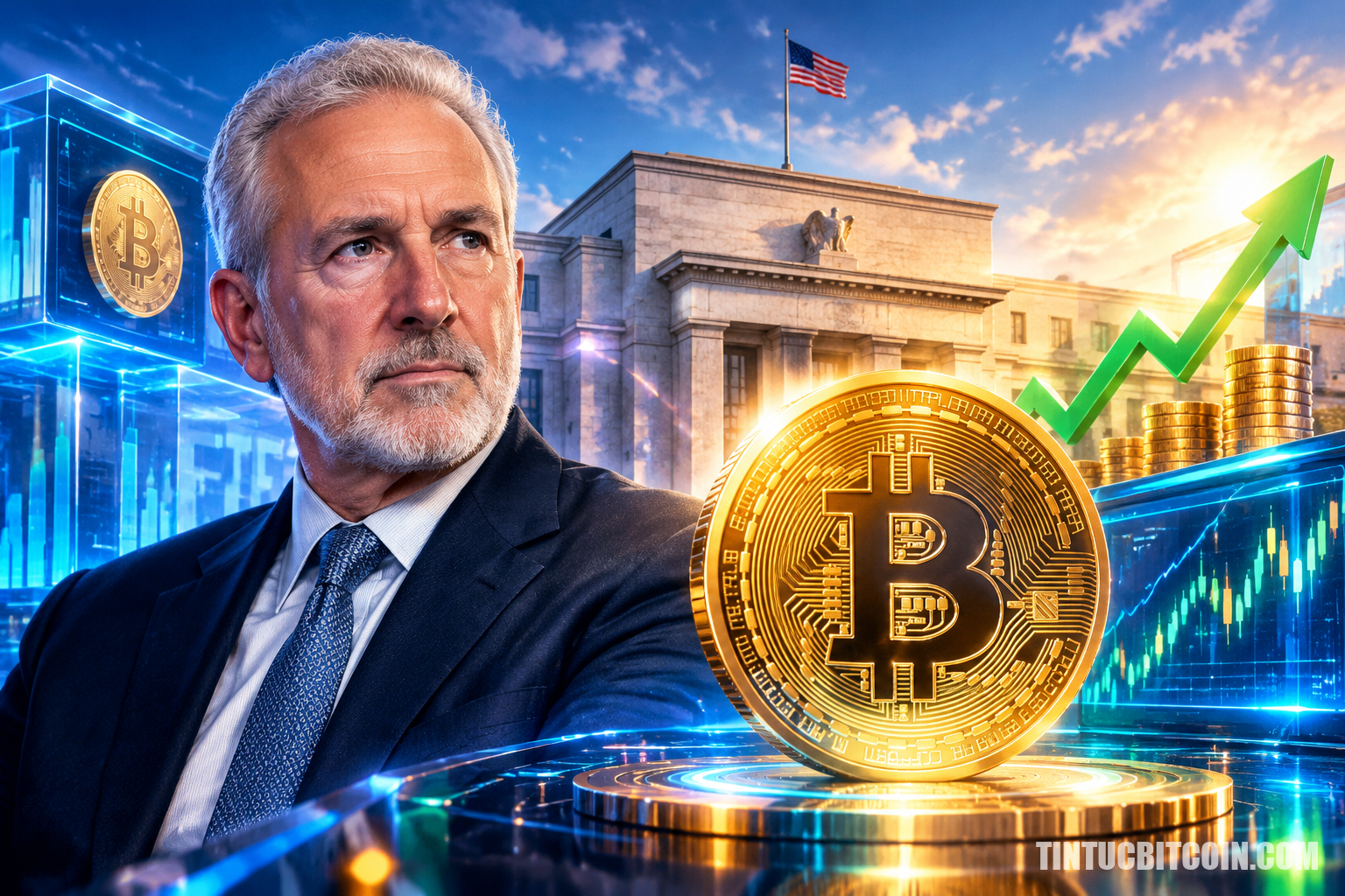 Dự báo Bitcoin 75.000 USD của Peter Schiff trước tuần Fed, ETF - Tin Tức Bitcoin - Cập Nhật Tin Tức Coin Mới Nhất 24/7 2026 Dự báo Bitcoin 75.000 USD của Peter Schiff trước tuần Fed, ETF