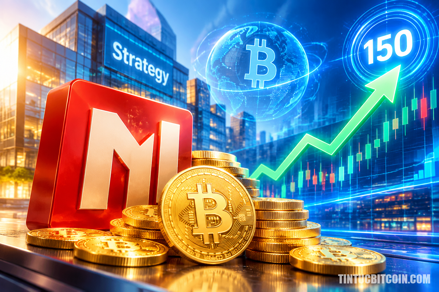 Cổ phiếu MSTR kiểm định mốc 150 USD khi Strategy mua thêm 250 BTC - Tin Tức Bitcoin - Cập Nhật Tin Tức Coin Mới Nhất 24/7 2026 Cổ phiếu MSTR kiểm định mốc 150 USD khi Strategy mua thêm 250 BTC